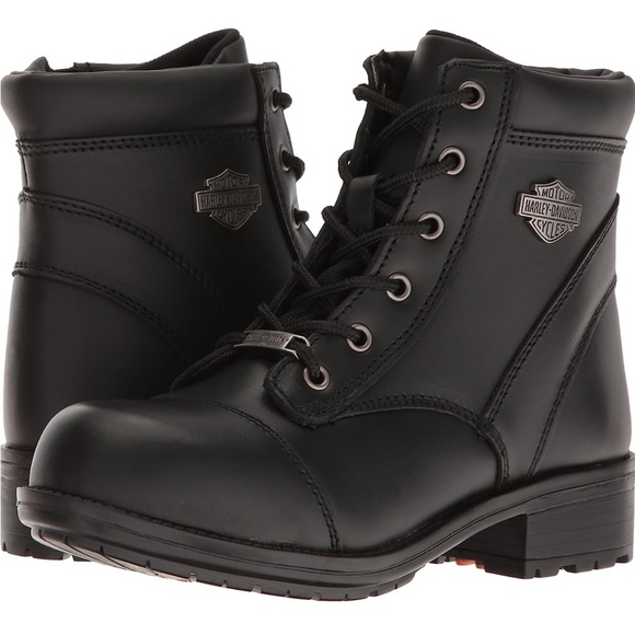 HARLEY DAVIDSON WOMENS RAINE STEEL TOE BOOTS 🖤 - Picture 1 of 8